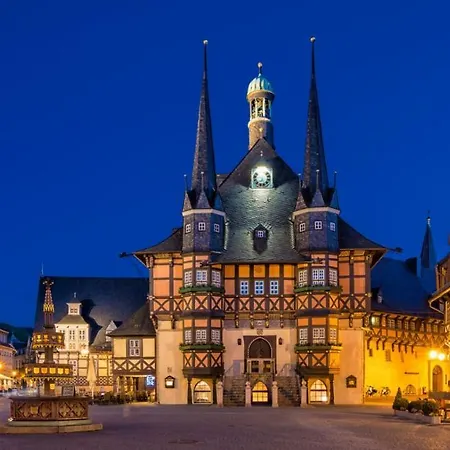 FeWo Am alten Holzplatz Drübeck Buitenkant foto